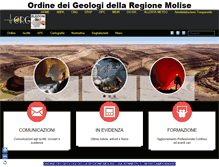 Tablet Screenshot of ordinegeologimolise.it